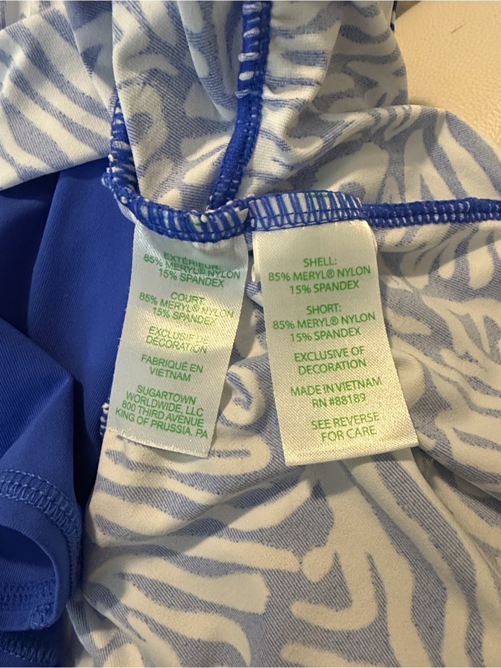 Lilly Pulitzer XS Cascadia Luxletic Mini Sport Tennis Golf Workout Summer Skort - Picture 11 of 11